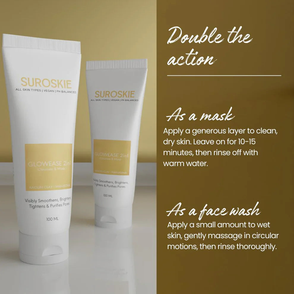 GlowEase 2in1 Cleanser & Mask | 100ml