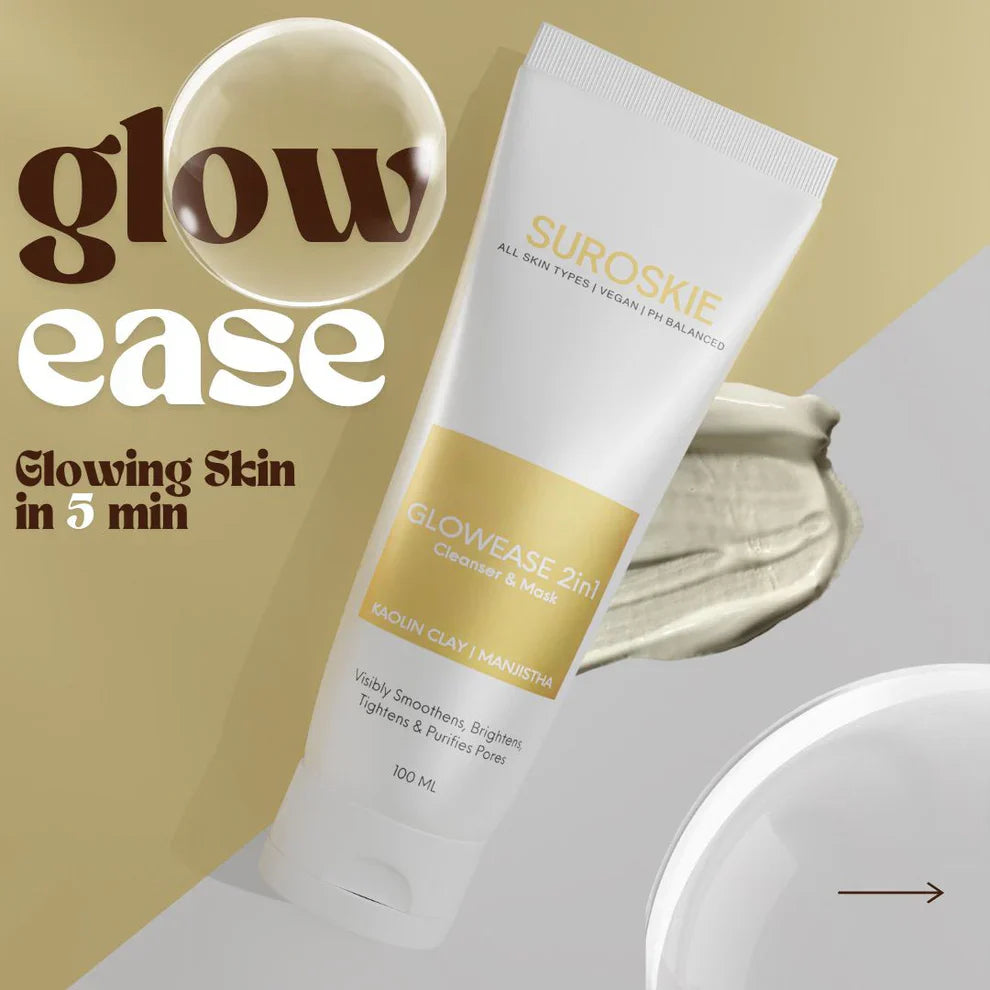 GlowEase 2in1 Cleanser & Mask | 100ml